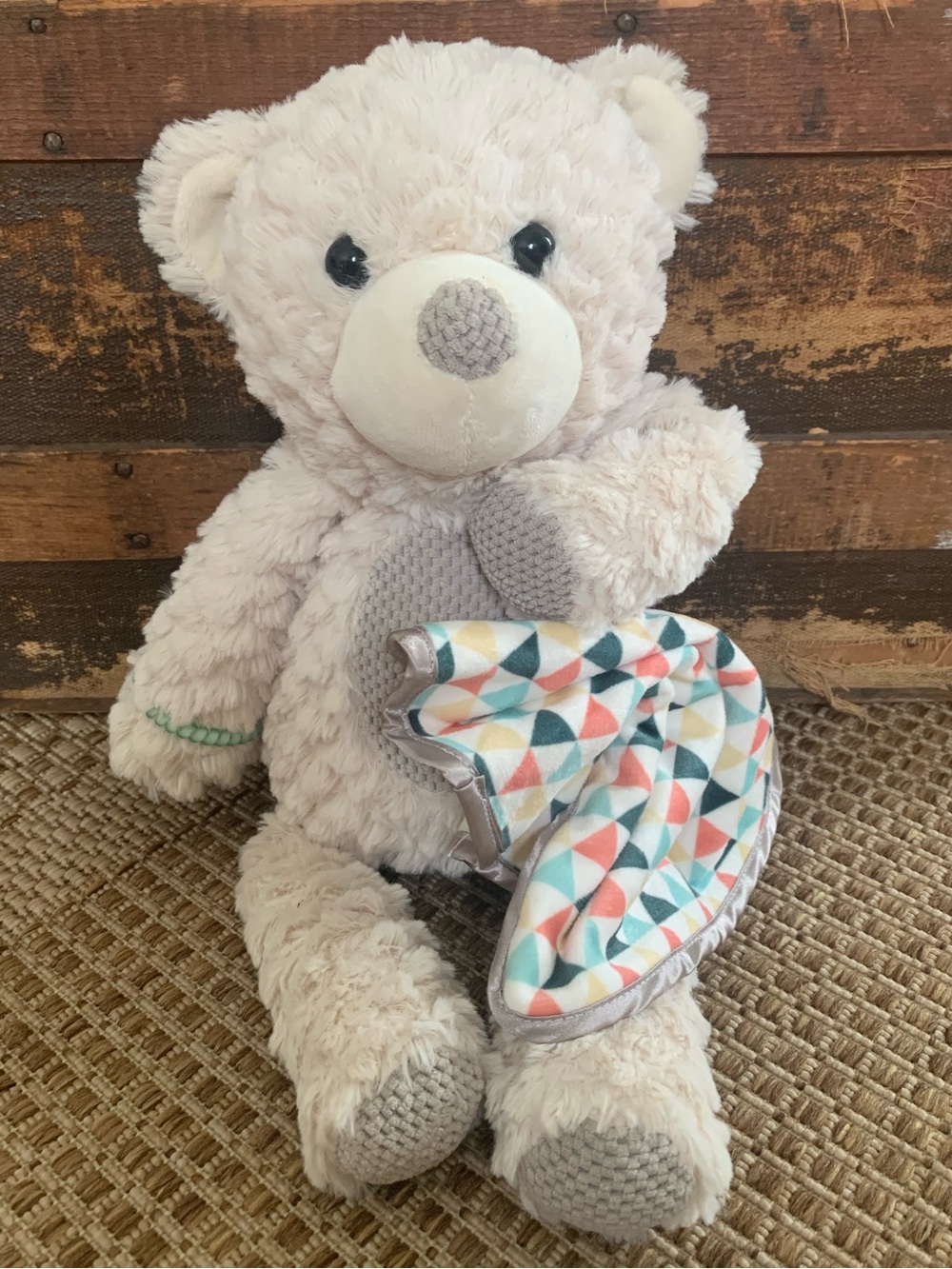 Scentsy Buddy “Serena” Ivory Bear with Security Blanket Plush